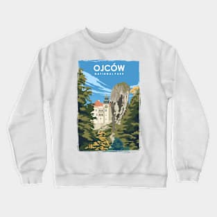 Ojcow National Park Minimal Travel Art Crewneck Sweatshirt